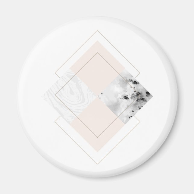 Geometric Marble Design Magnet (Front)