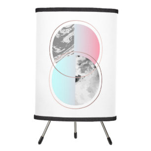 Geometric Marble Scandi Design Tripod Lamp