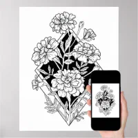 Marigold Flowers Sticker for Sale by lents