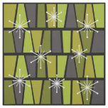 Geometric MCM Abstract Olive Green Fabric