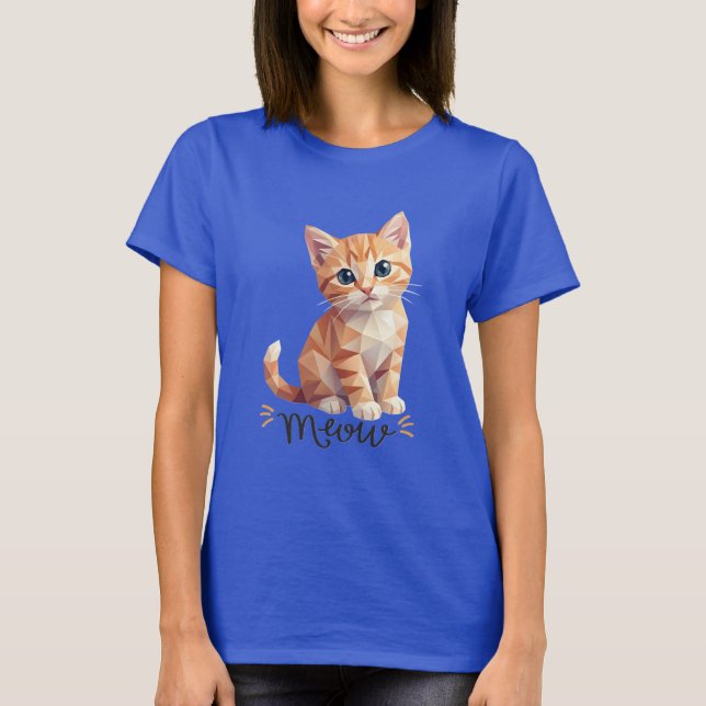 Geometric Meow T-Shirt (Front)