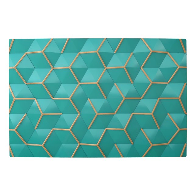 geometric metal print (Front)