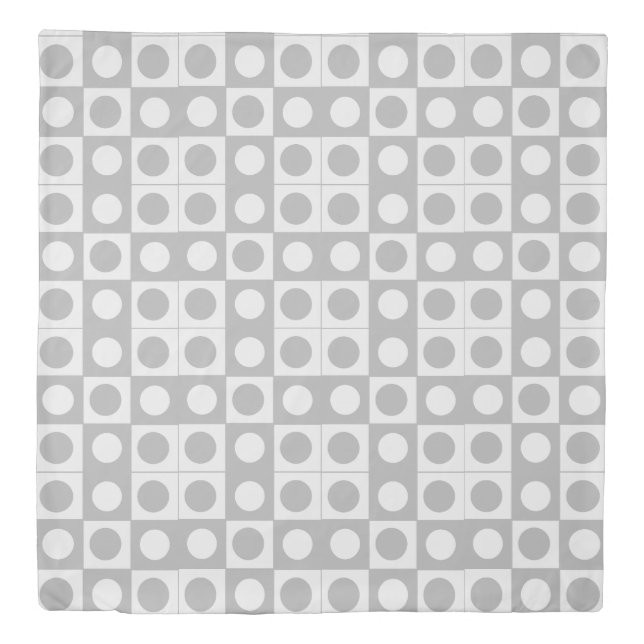 Geometric Mid Century Modern Geometric  Duvet Cover (Front)