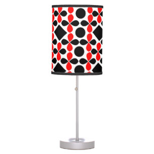 Geometric Mid Century Modern Geometric Pattern Table Lamp