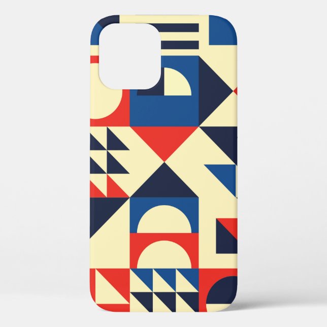 Geometric mid-century modern seamless pattern - 60 Case-Mate iPhone case (Back)