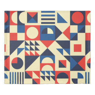 Geometric mid-century modern seamless pattern - 60 duvet cover