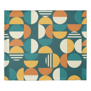 Geometric mid-century modern seamless pattern - 60 duvet cover