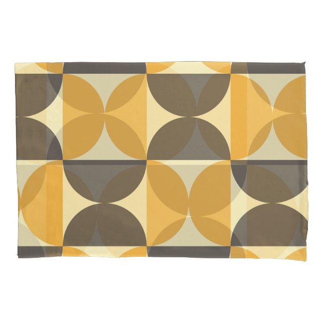 Geometric, mid-century modern style pattern. pillow case (Front)