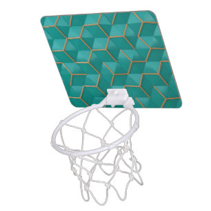 geometric mini basketball hoop