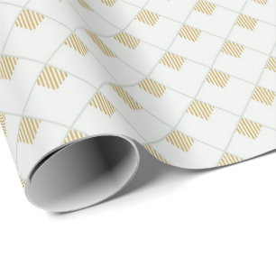 Geometric minimalism strokes wrapping paper