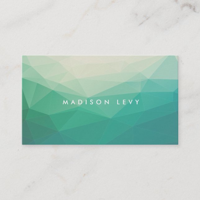 Geometric Minimalist Modern Contemporary Business Appointment Card (Front)