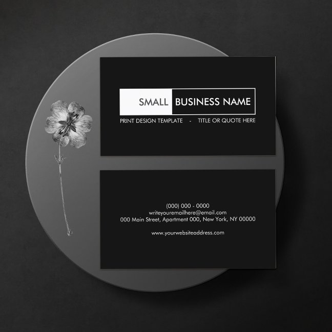 Geometric Minimalist Simple Modern Unique Business Card