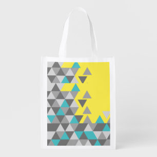 Geometric minimalistic pattern COLOR OF THE YEAR T Grocery Bag