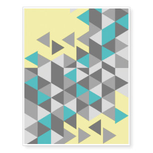 Geometric minimalistic pattern COLOR OF THE YEAR T Temporary Tattoos