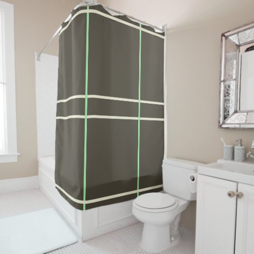 Geometric Mint Chocolate Chip Colors  Shower Curtain