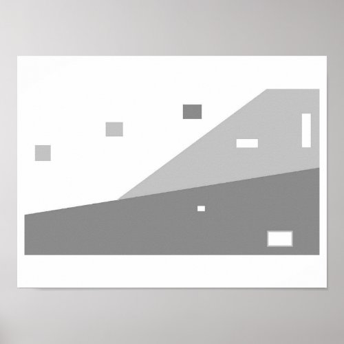 Geometric Modern Abstract Art for your Wall Poster