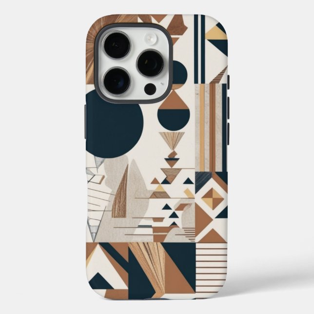 Geometric Modern Abstract Phone Case Design (Back)