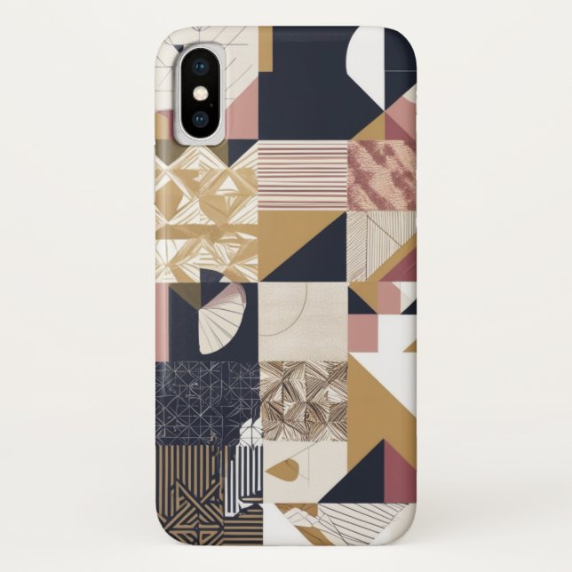  Geometric Modern Abstract Phone Case Design (Back)