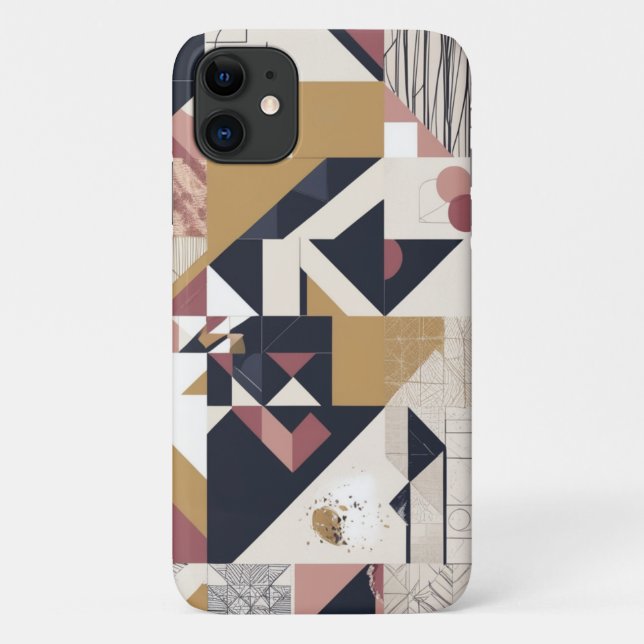  Geometric  Modern Abstract Phone Case Design (Back)