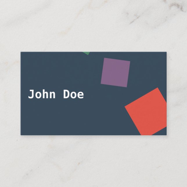 Geometric Modern Business Card (Front)