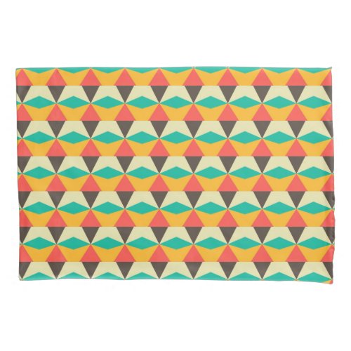 Geometric Modern Colorful Retro Pillow Case
