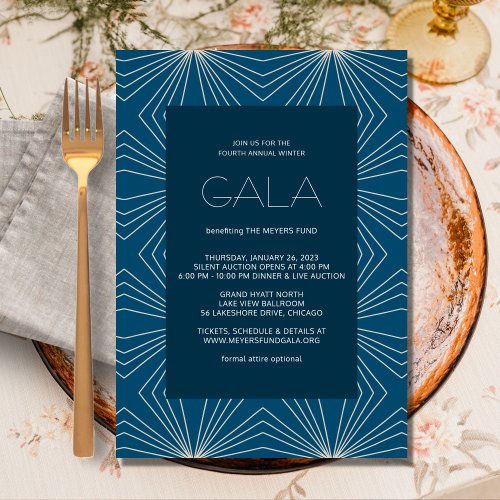 Geometric Modern Gala Invitation