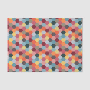 Geometric Modern Hexagon Pattern Tissue Paper