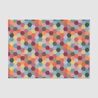 Geometric Modern Hexagon Pattern Tissue Paper