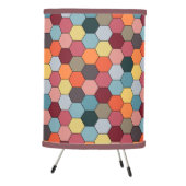 Geometric Modern Hexagon Pattern Tripod Lamp (Right)