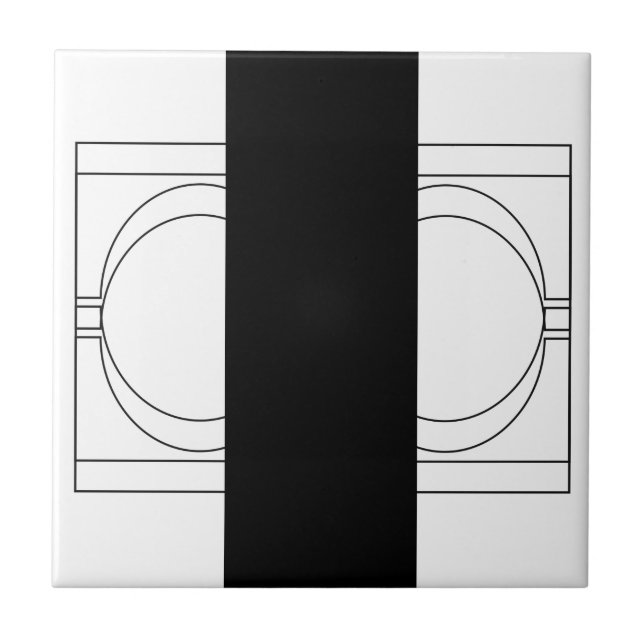 Geometric Modern Minimalist Elegant Professional Ceramic Tile (Front)