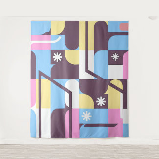 Geometric Modern Pattern Tapestry 1