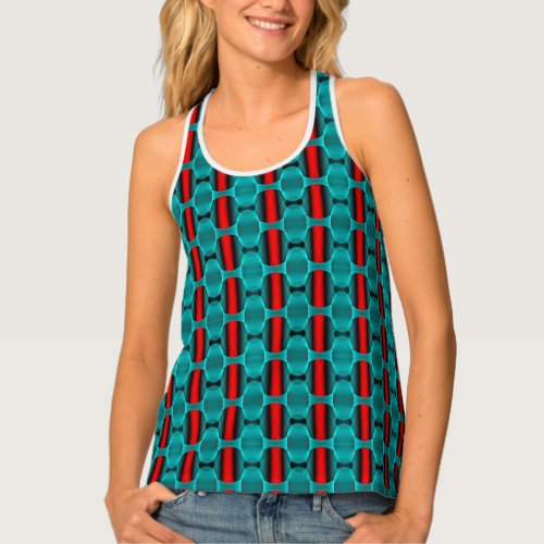 Geometric modern texture tank top
