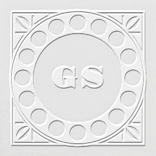 Geometric Monogram Panel Embosser