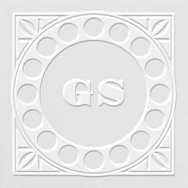 Geometric Monogram Panel Embosser (Design)
