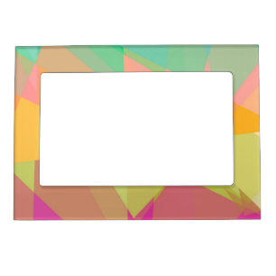 Geometric Mosaic Abstract #13 Magnetic Photo Frame