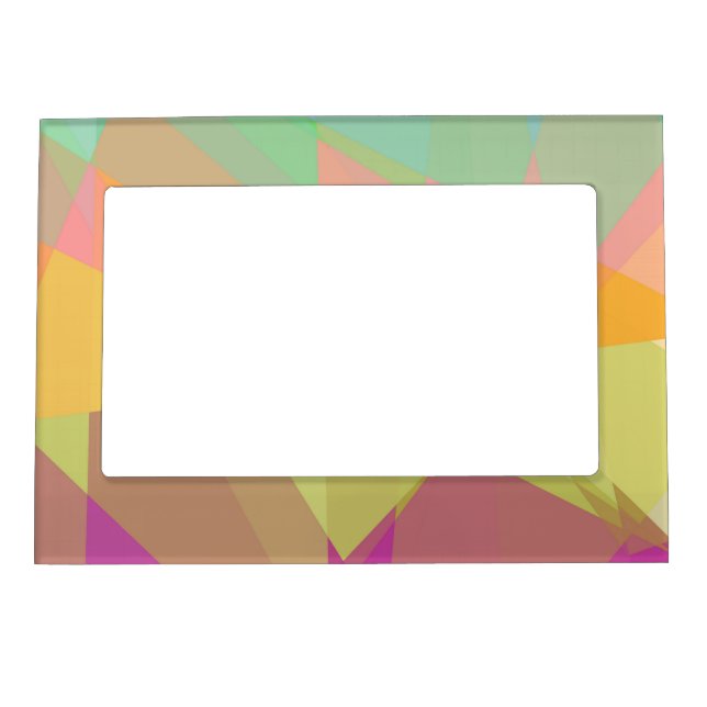 Geometric Mosaic Abstract #13 Magnetic Photo Frame (Front)