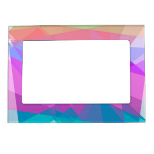 Geometric Mosaic Abstract #20 Magnetic Photo Frame