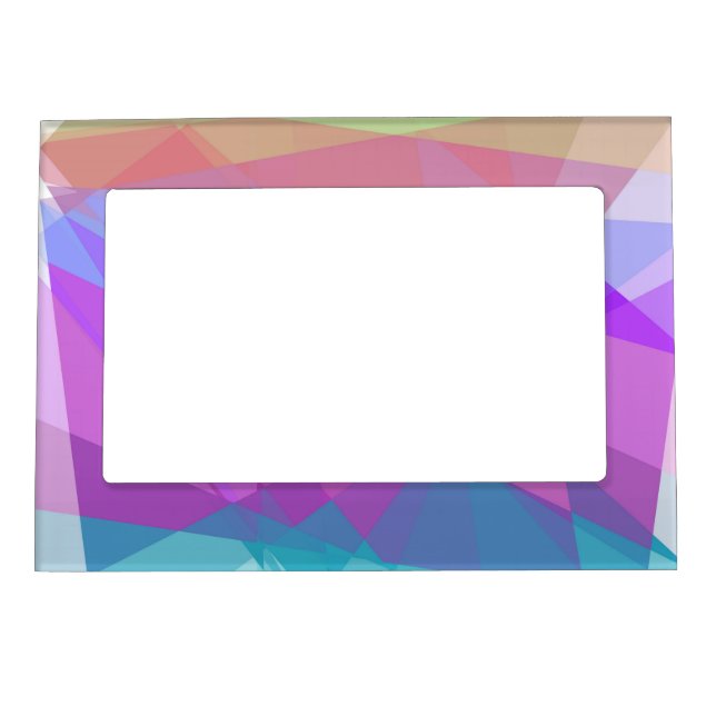 Geometric Mosaic Abstract #20 Magnetic Photo Frame (Front)