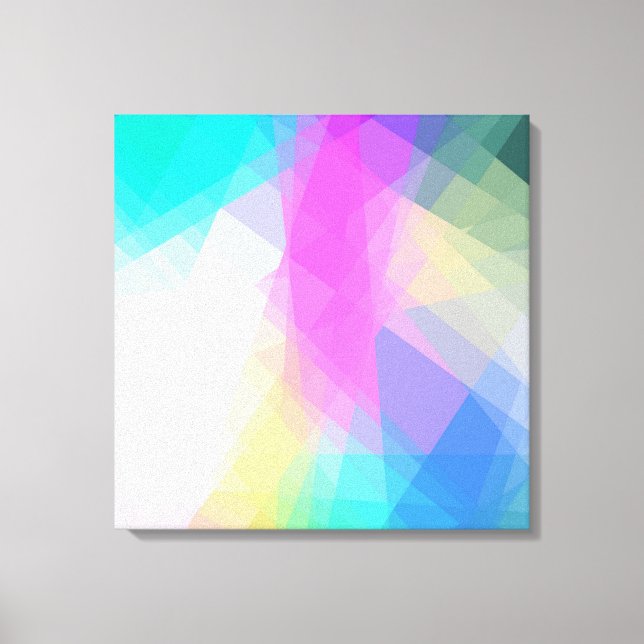 Geometric Mosaic Abstract Canvas Print (Front)