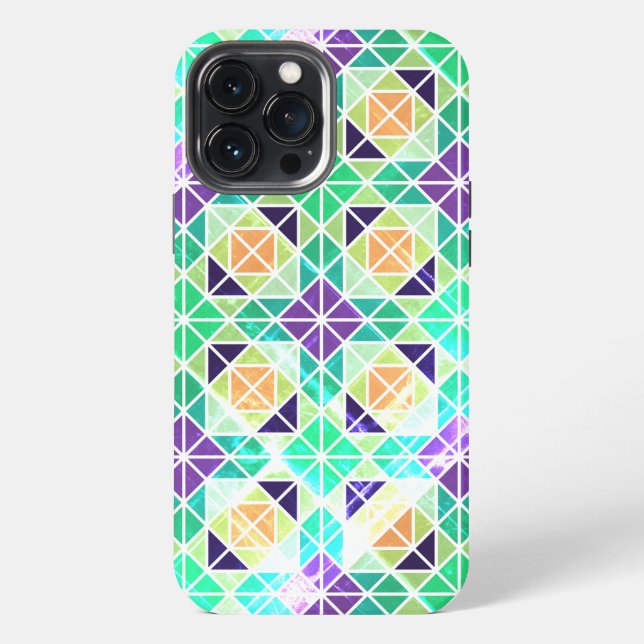 Geometric Mosaic Design Case-Mate iPhone Case (Back)