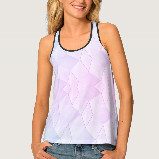 Geometric Mosaic Design Tank Top (Front)