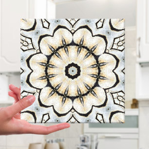 Geometric Mosaic Nature Inspired Ceramic Tile