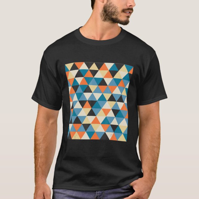 geometric mosaic pattern poster set modern geometr T-Shirt (Front)