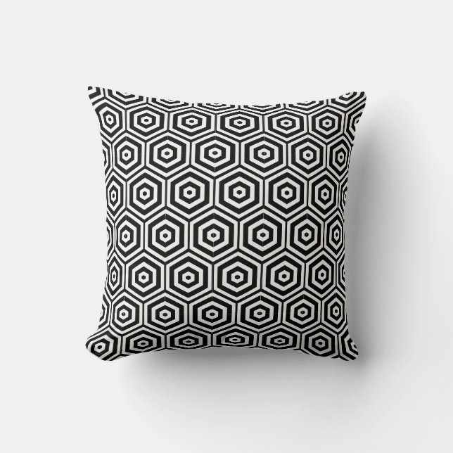 Geometric mosaic throw pillow (Front)