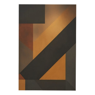 Geometric Mosaic Wood Wall Art