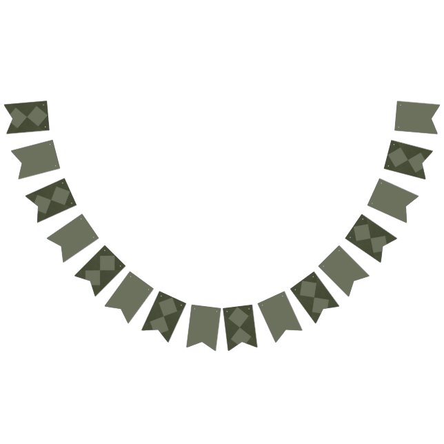Geometric Moss Green Banner – Custom Flags (All)