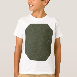 Geometric Moss Green Kids Tee