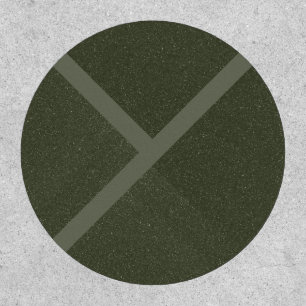 Geometric Moss Green Y-Patch – Customizable Patch