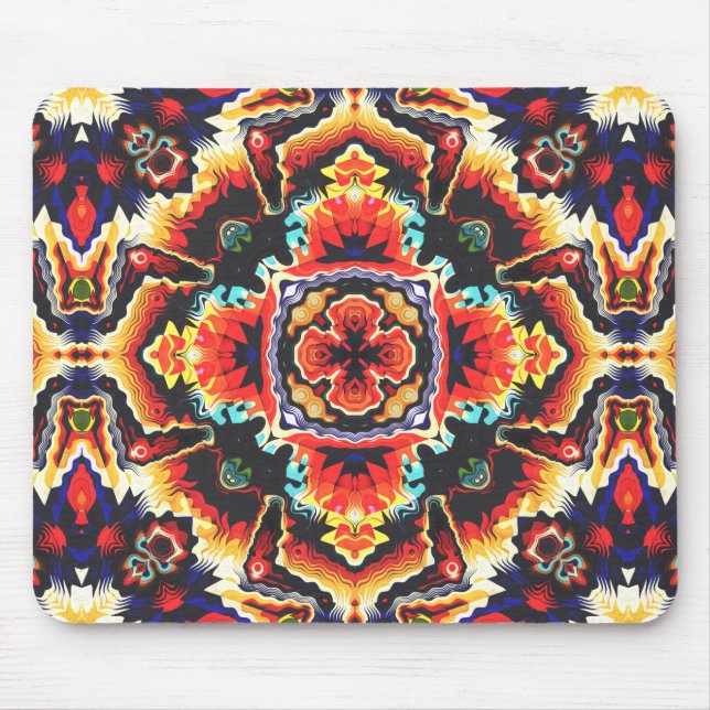 Geometric Motif Mouse Pad (Front)