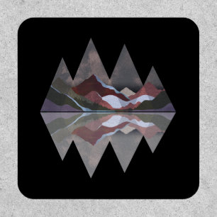 Geometric Mountain Scene Patch